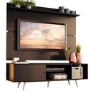 Ver imagem 2 de Rack Madesa Dubai e Painel para TV até 65 Polegadas com Pés Preto/Branco 8N77 Cor:Preto/Branco
