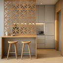 Ver imagem 2 de Kit 24 Divisórias de Ambiente Vazadas em Mdf Painel Modular 3d Freijó