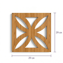 Ver imagem 4 de Kit 24 Divisórias de Ambiente Vazadas em Mdf Painel Modular 3d Freijó