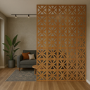 Ver imagem 3 de Kit 24 Divisórias de Ambiente Vazadas em Mdf Painel Modular 3d Freijó