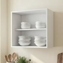 Ver imagem 3 de Armário de Cozinha Aéreo Nicho 60cm Pérola Z34 Branco - Mpozenato