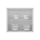 Ver imagem 1 de Armário de Cozinha Aéreo Nicho 60cm Pérola Z34 Branco - Mpozenato