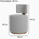Ver imagem 5 de Puff Margo Decorativo Orgânico Veludo - 7 Decor Prata
