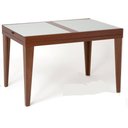 Ver imagem 2 de Mesa de Jantar Extensível Madeira Maciça Tampo com Vidro Paris 