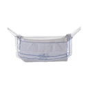 Ver imagem 3 de Rede de Dormir Berço Infantil Azul Bebê:branco