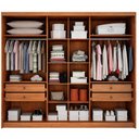 Ver imagem 2 de Guarda Roupa Casal Lôgan Plus 3 Portas 1 com Espelho 4 Gavetas Cinamomo Fendi - Novo Horizonte