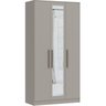 Guarda Roupa Casal Modulado com Espelho 3 Peças 8 Portas 3 Gavetas Wood  - 5