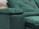 Ver imagem 6 de Sofá 3 Lugares Retrátil e Reclinável 2,00 Metros Alpoim Estofados Verde 18 Athenas