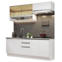 Ver imagem 3 de Armário de Cozinha Compacta 200cm Branco Glamy Madesa 03