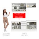 Ver imagem 5 de Armário de Cozinha Compacta 200cm Branco Glamy Madesa 03