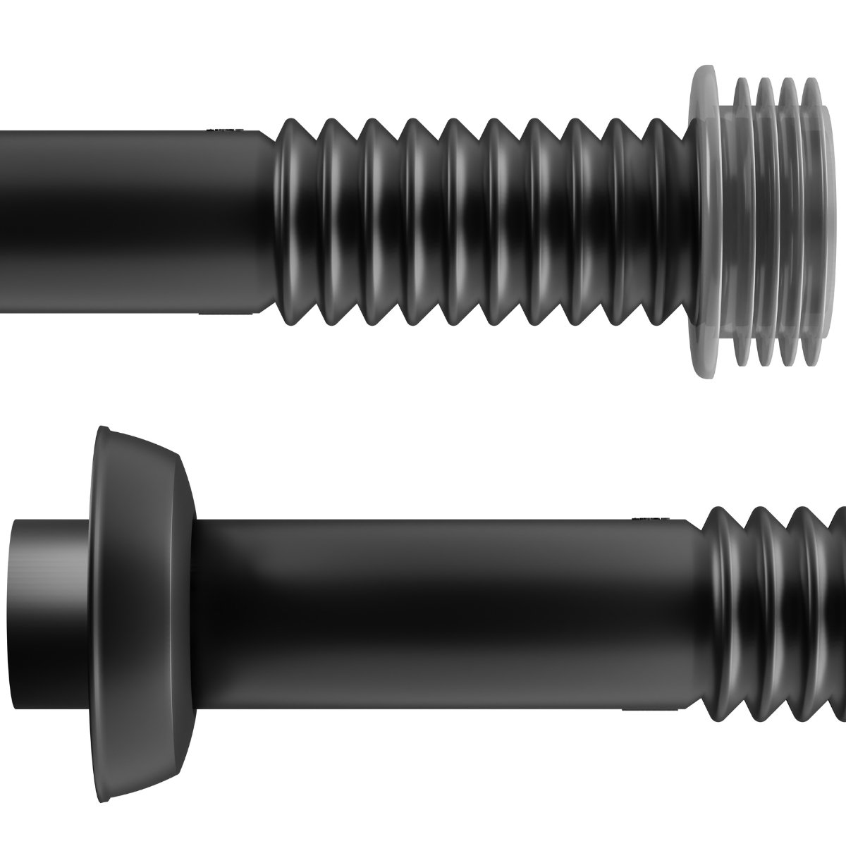 Conjunto Tubo de Ligação Ajustável Para Bacia Sanitária 25cm x 1.1/2" Preto | Astra - 4