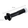 Conjunto Tubo de Ligação Ajustável Para Bacia Sanitária 25cm x 1.1/2" Preto | Astra - 2
