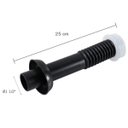 Ver imagem 2 de Conjunto Tubo de Ligação Ajustável Para Bacia Sanitária 25cm x 1.1/2" Preto | Astra