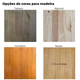 Estante 6 Prateleiras de Madeira Pinus Linea Slim com Gaveta Nozes - 5