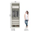 Ver imagem 3 de Guarda Roupa Modulado 02 Portas 03 Gavetas Seletto Henn