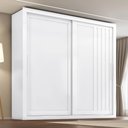 Ver imagem 6 de Guarda Roupa Casal 2 Portas de Correr 4 Gavetas Trian 220 cm Branco Absoluto Zanz