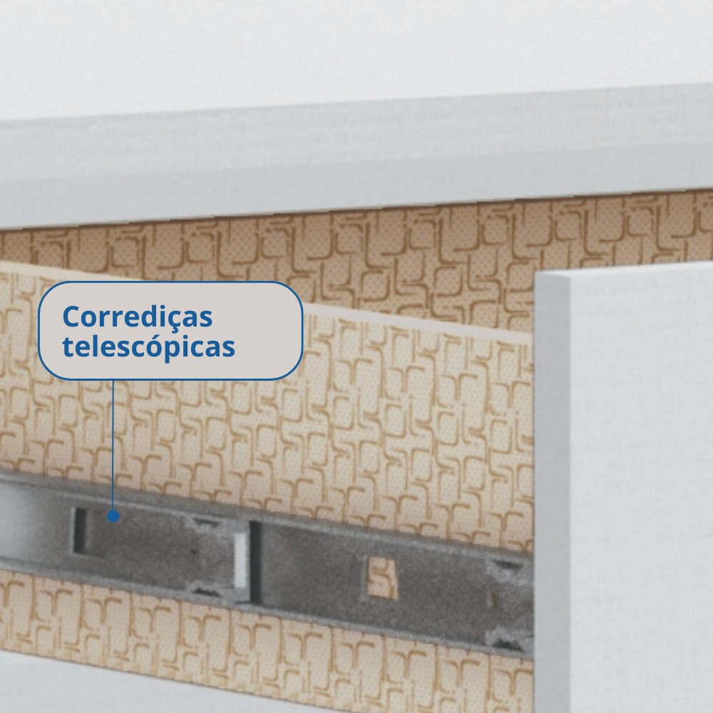 Guarda Roupa Casal Modulado com Espelho 3 Peças 8 Portas 3 Gavetas Wood  - 17