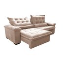 Ver imagem 7 de Sofá Retrátil e Reclinável 3,15m Cama inBox Big Fresh com SoftGel D40 Velupluma Bege