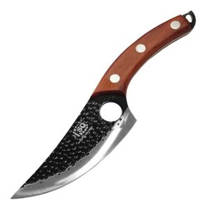 Faca Artesanal Rustica c/Bainha Linha Damasco 7 29.5cm
