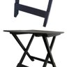 Mesa Quadrada Dobrável Preta - 5