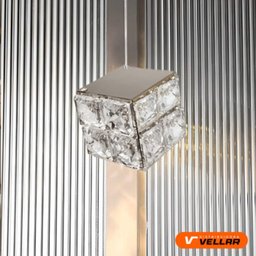 Luminária Pendente Cubo Quadrado de Cristal 10w - Led Bivolt - 4