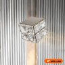 Luminária Pendente Cubo Quadrado de Cristal 10w - Led Bivolt - 4