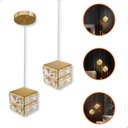 Ver imagem 1 de Luminária Pendente Cubo Quadrado de Cristal 10w - Led Bivolt