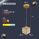 Ver imagem 2 de Luminária Pendente Cubo Quadrado de Cristal 10w - Led Bivolt