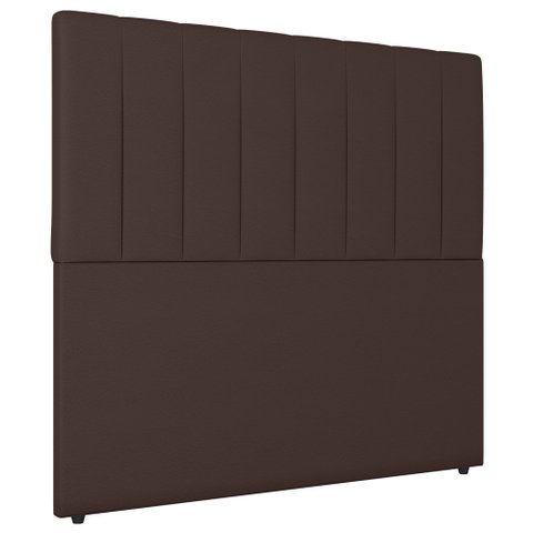 Cabeceira Cama Box Solteiro Ivana 90cm Sintético Marrom - Abmaza