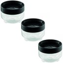 Ver imagem 1 de Kit 3 Porta Mantimentos Uz Empilhável 300ml Organizador com Tampa de Plástico Preto