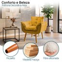 Ver imagem 4 de Kit 2 Poltronas Decorativas Reforçada para Sala Alice para Recepção Manicure Escritório Suede