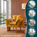 Ver imagem 6 de Kit 2 Poltronas Decorativas Reforçada para Sala Alice para Recepção Manicure Escritório Suede