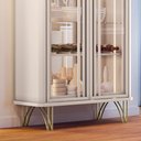 Ver imagem 6 de Cristaleira de Vidro com Led e Espelho Lucie Off White H01 - D’Rossi