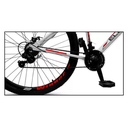 Ver imagem 3 de Bicicleta Mountain Bike Velox Aro 29 Freio Disco 21v Ello Cor:branco/vermelho