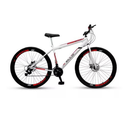 Ver imagem 1 de Bicicleta Mountain Bike Velox Aro 29 Freio Disco 21v Ello Cor:branco/vermelho