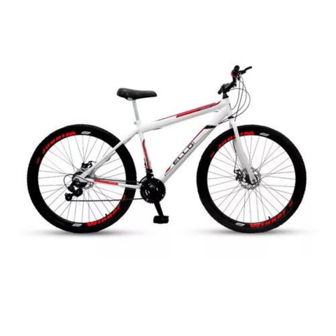 Bicicleta Mountain Bike Velox Aro 29 Freio Disco 21v Ello Cor:branco/vermelho
