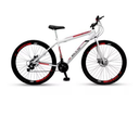 Ver imagem 1 de Bicicleta Mountain Bike Velox Aro 29 Freio Disco 21v Ello Cor:branco/vermelho