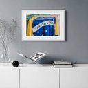 Ver imagem 2 de Quadro Fotografia Bandeira do Brasil - 60x48cm:madeira Preta
