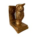 Ver imagem 5 de Par de Escultura Decorativa Coruja Dourado Porta-livros 13x11x8cm