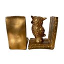 Ver imagem 4 de Par de Escultura Decorativa Coruja Dourado Porta-livros 13x11x8cm