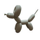 Ver imagem 2 de Estatua Cachorro Balão Balloon Dog 3d - Cinza - 10cm