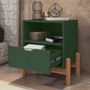 Ver imagem 2 de Mesa de Cabeceira Nice Verde Oliva