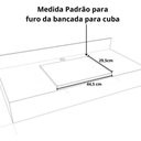 Ver imagem 5 de Cuba Retangular Polipropileno Sobrepor Pia Banheiro 45x30 Preto Brilhante