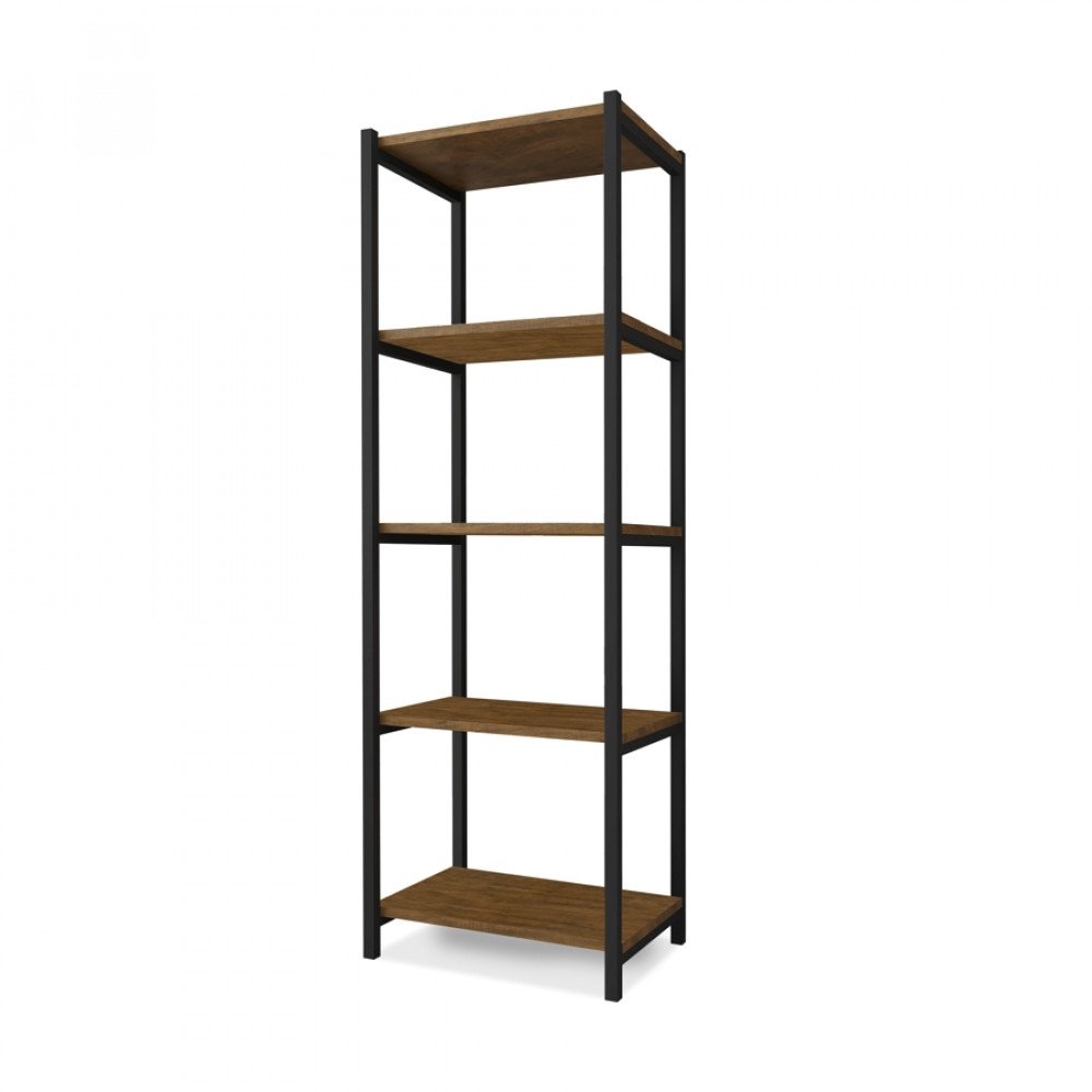 Estante para Livros 146cm em Aço Industrial 5 Prateleiras Klm Store - 2