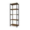 Estante para Livros 146cm em Aço Industrial 5 Prateleiras Klm Store - 2