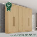 Ver imagem 7 de Guarda Roupa Casal 6 Portas 6 Gavetas 100% MDF Itália Plus Marrom/Jequitiba