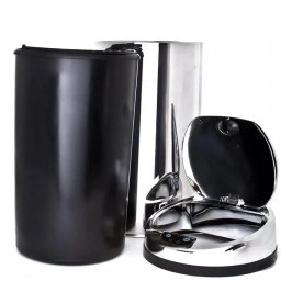 Lixeira Automática Inox 12 Litros Premium Sensor Banheiro Cozinha Escritório Kzi - 4