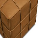 Ver imagem 5 de Puff Decorativo Augusto 43cm Sala de Estar Couro Caramelo Manchado G88 - Gran Belo