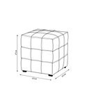 Ver imagem 4 de Puff Decorativo Augusto 43cm Sala de Estar Couro Caramelo Manchado G88 - Gran Belo