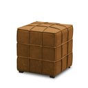 Ver imagem 2 de Puff Decorativo Augusto 43cm Sala de Estar Couro Caramelo Manchado G88 - Gran Belo